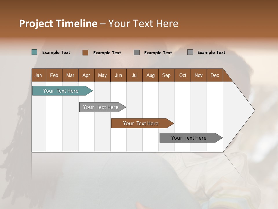 Blue Grunge Background With Dripping Blood PowerPoint Template