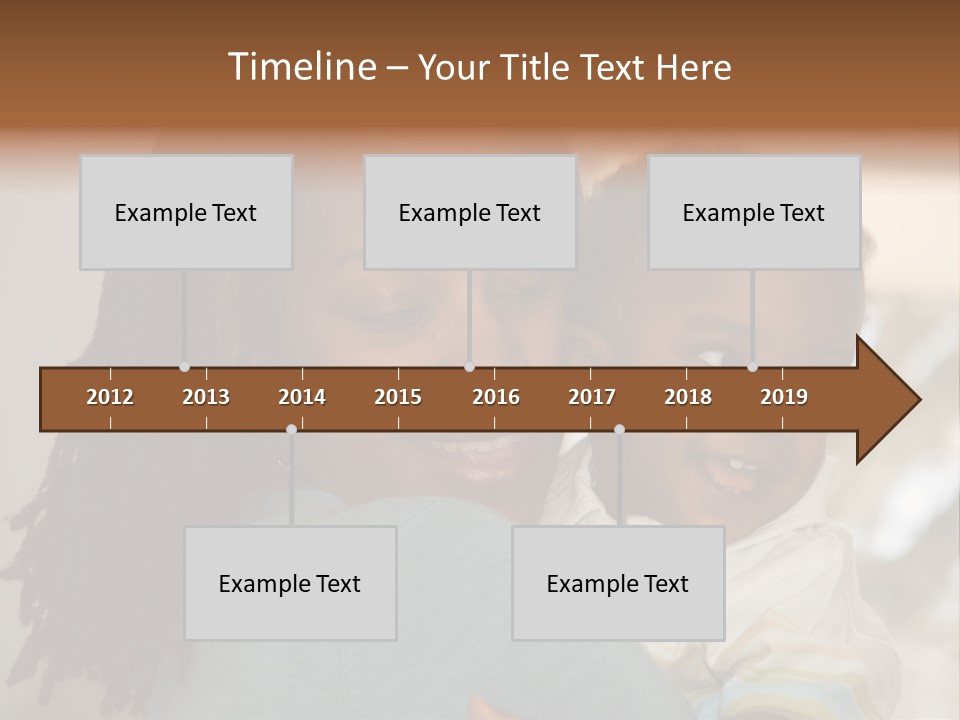 Blue Grunge Background With Dripping Blood PowerPoint Template