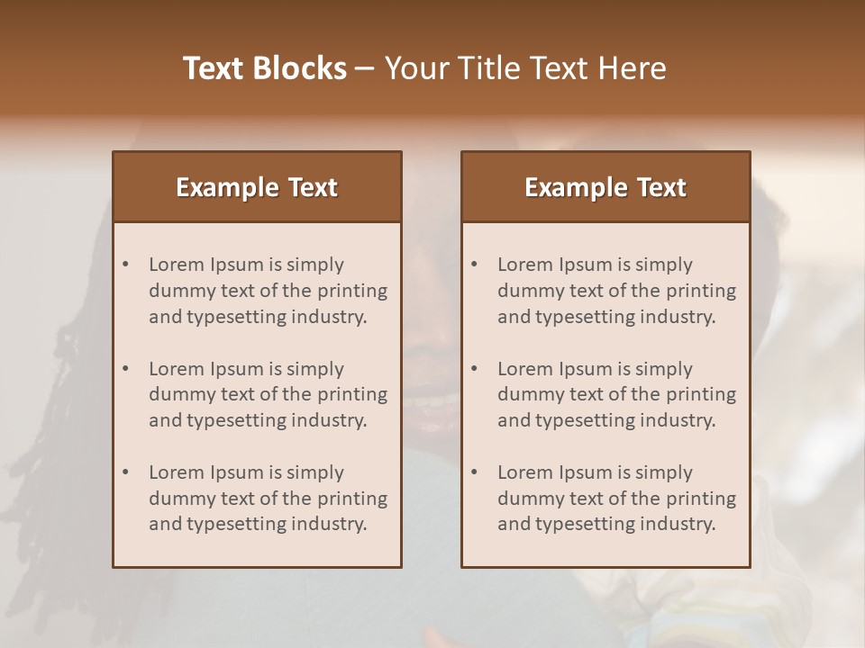 Blue Grunge Background With Dripping Blood PowerPoint Template