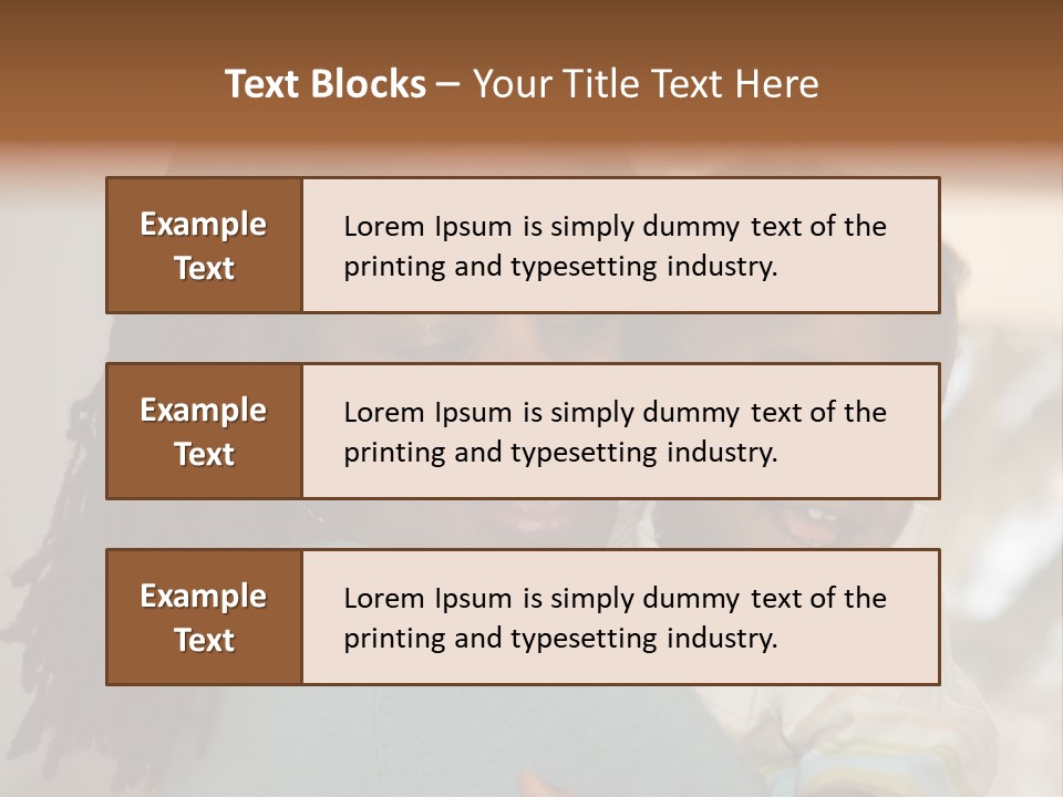 Blue Grunge Background With Dripping Blood PowerPoint Template