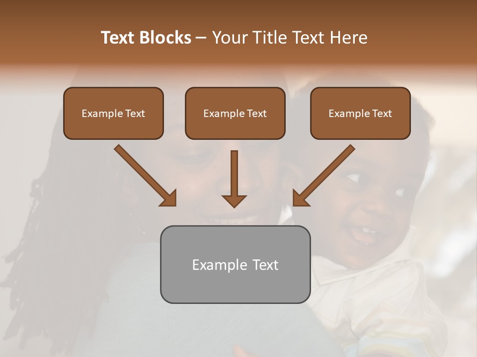 Blue Grunge Background With Dripping Blood PowerPoint Template