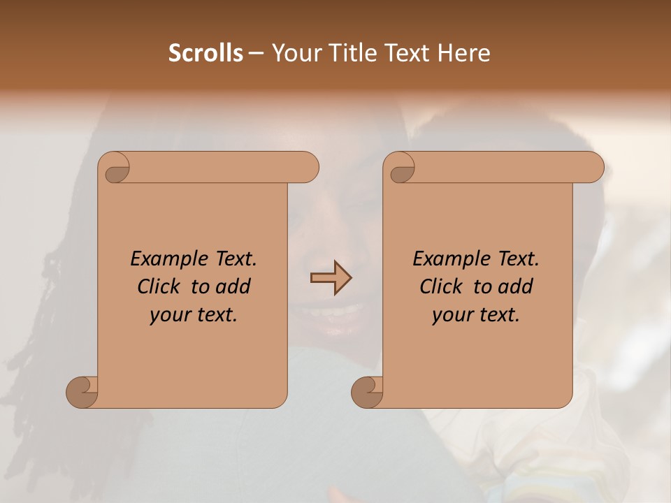 Blue Grunge Background With Dripping Blood PowerPoint Template