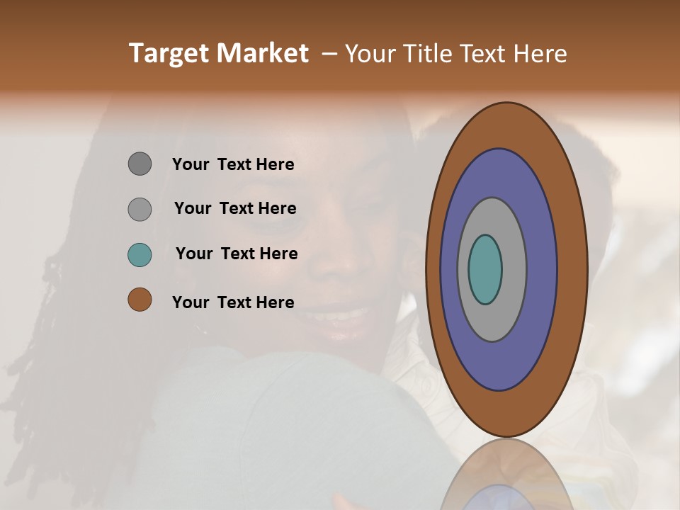 Blue Grunge Background With Dripping Blood PowerPoint Template