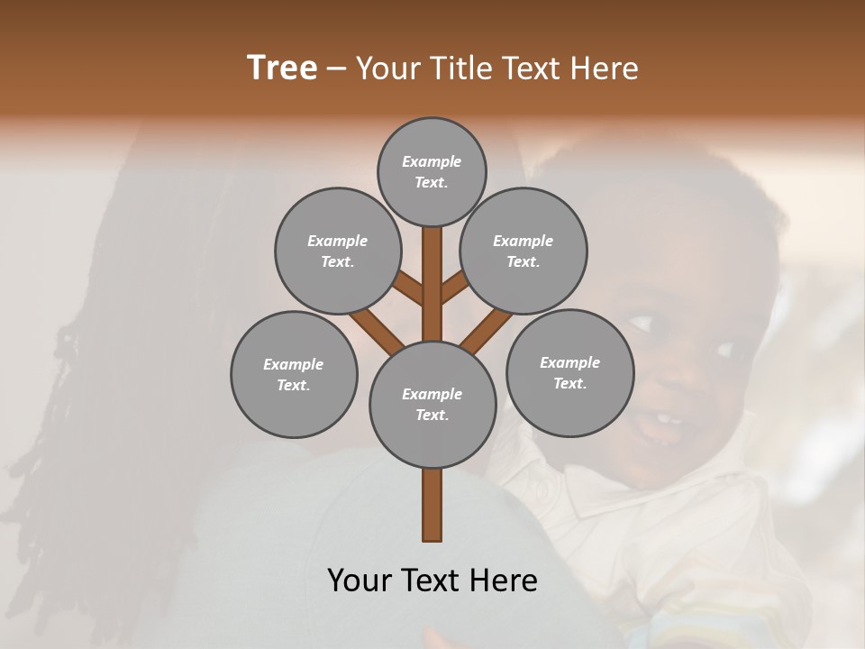 Blue Grunge Background With Dripping Blood PowerPoint Template