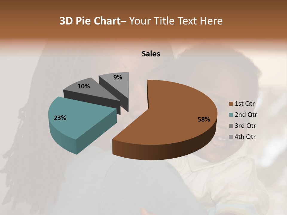 Blue Grunge Background With Dripping Blood PowerPoint Template