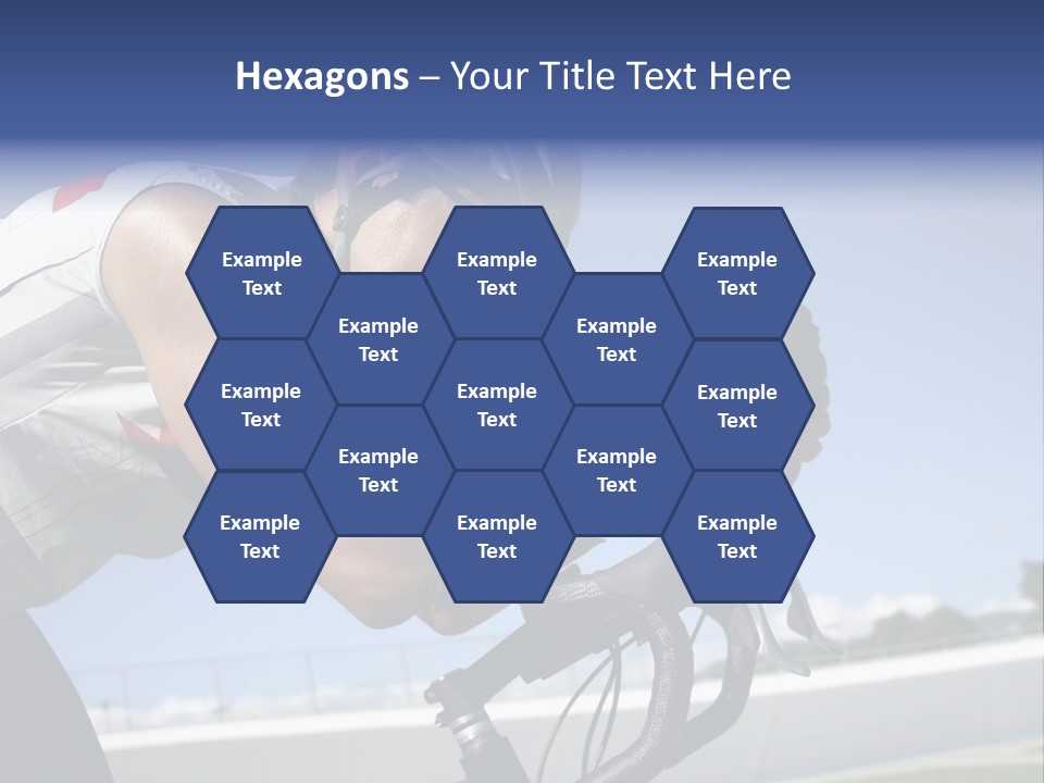 Cyclist On Velodrome PowerPoint Template