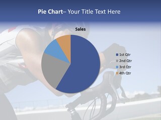 Cyclist On Velodrome PowerPoint Template