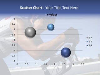 Cyclist On Velodrome PowerPoint Template