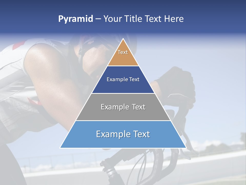 Cyclist On Velodrome PowerPoint Template