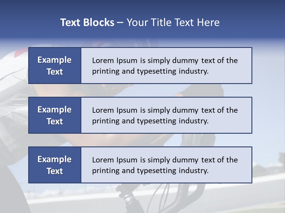 Cyclist On Velodrome PowerPoint Template