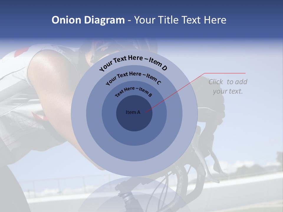 Cyclist On Velodrome PowerPoint Template