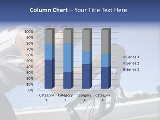 Cyclist On Velodrome PowerPoint Template