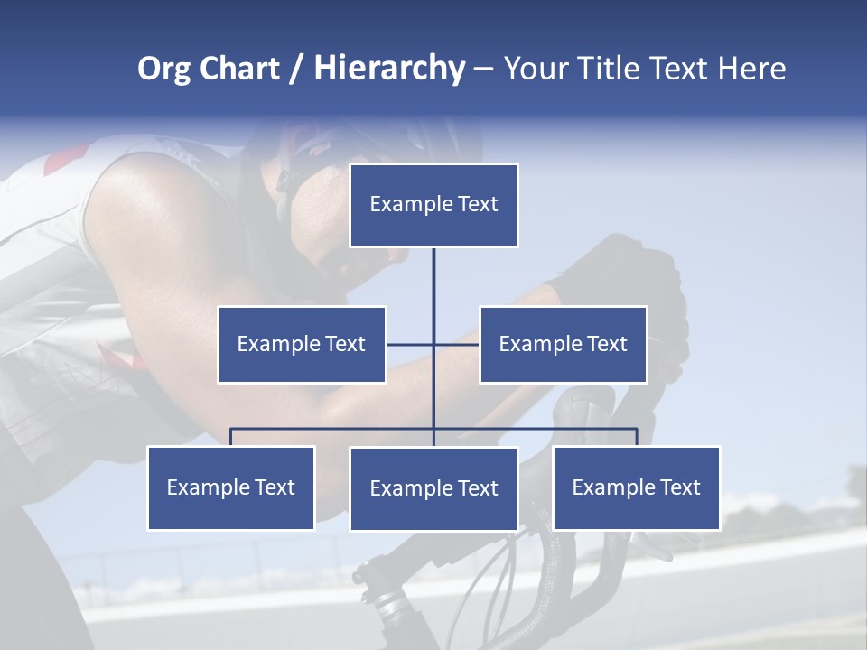 Cyclist On Velodrome PowerPoint Template