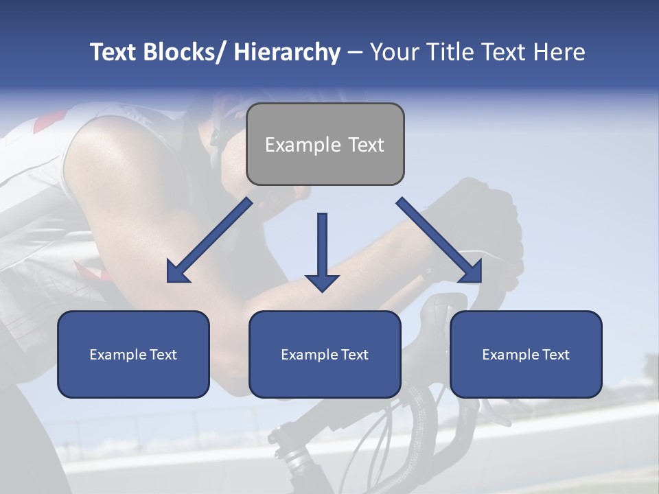 Cyclist On Velodrome PowerPoint Template