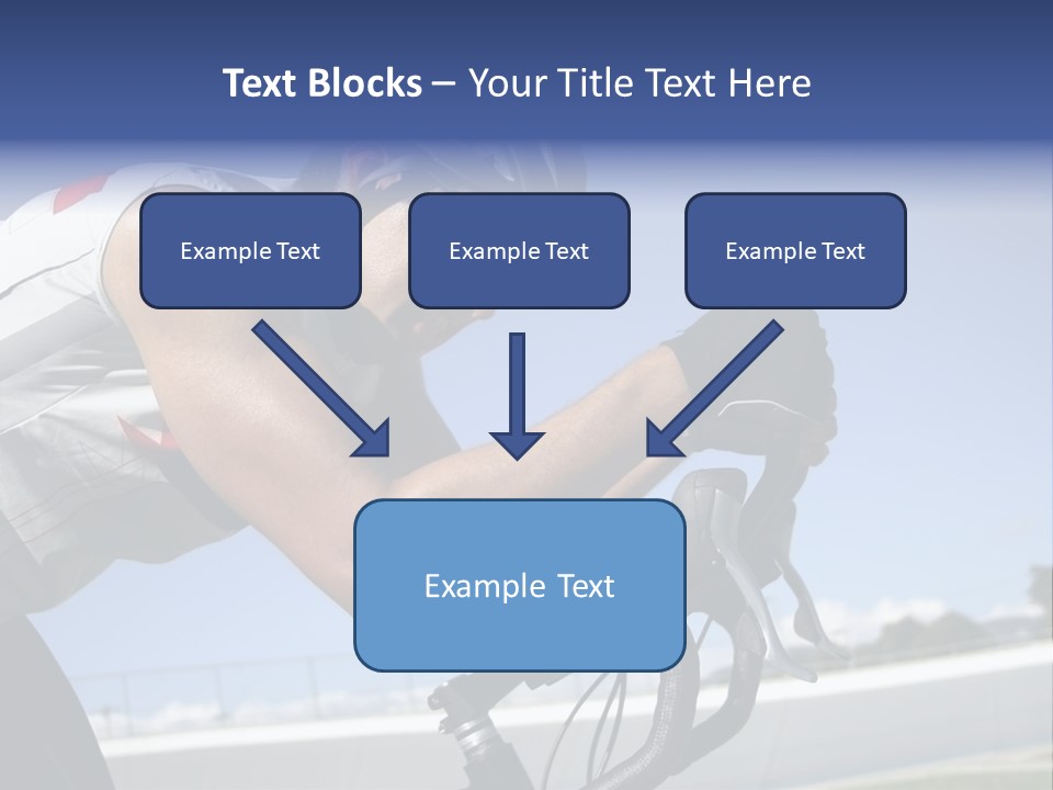 Cyclist On Velodrome PowerPoint Template
