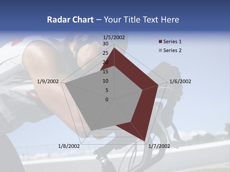 Cyclist On Velodrome PowerPoint Template