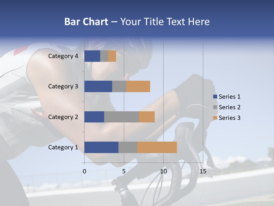 Cyclist On Velodrome PowerPoint Template