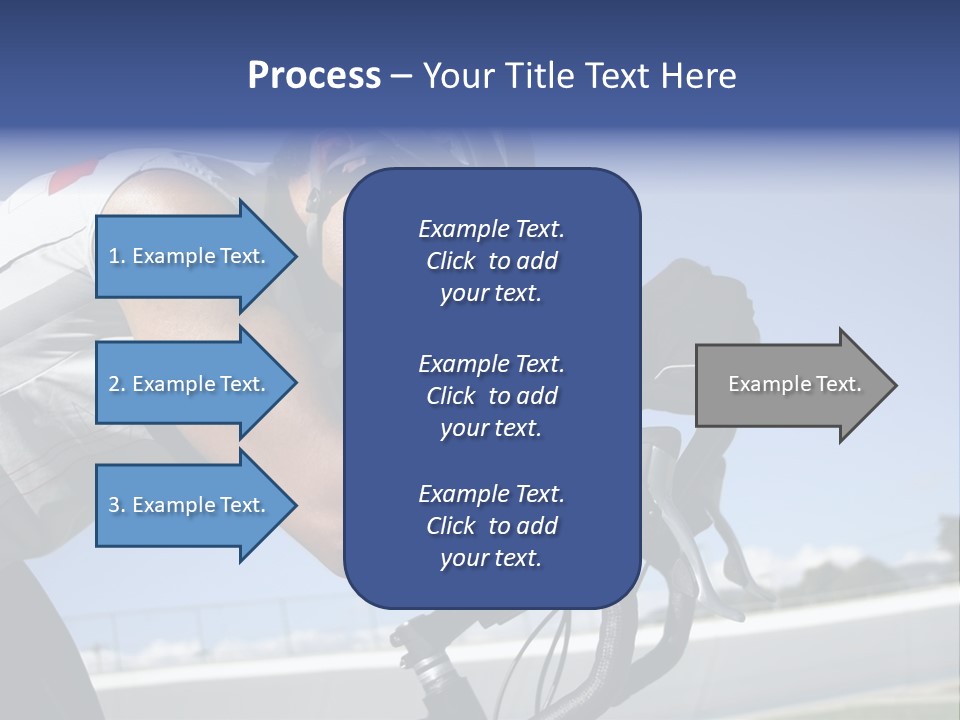 Cyclist On Velodrome PowerPoint Template