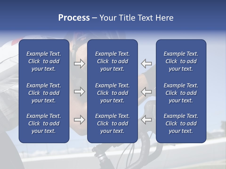 Cyclist On Velodrome PowerPoint Template