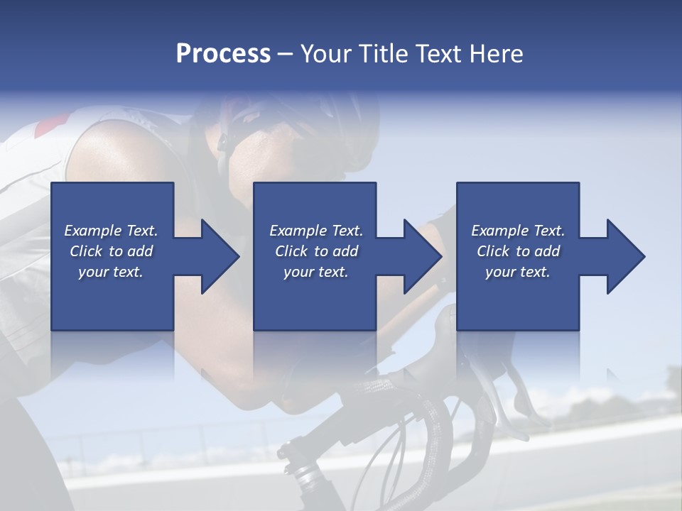 Cyclist On Velodrome PowerPoint Template