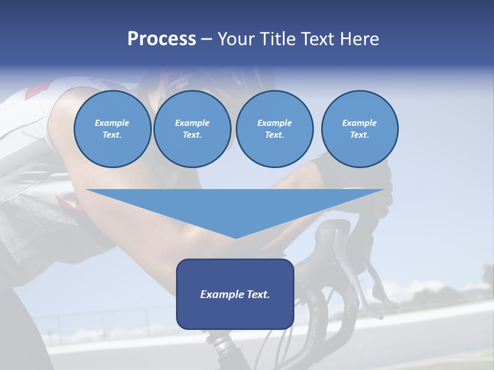Cyclist On Velodrome PowerPoint Template