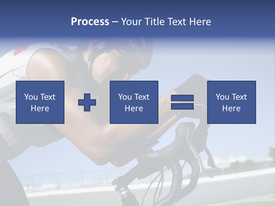 Cyclist On Velodrome PowerPoint Template