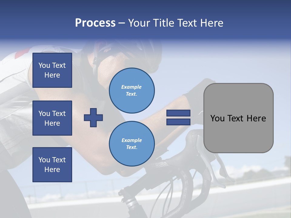 Cyclist On Velodrome PowerPoint Template