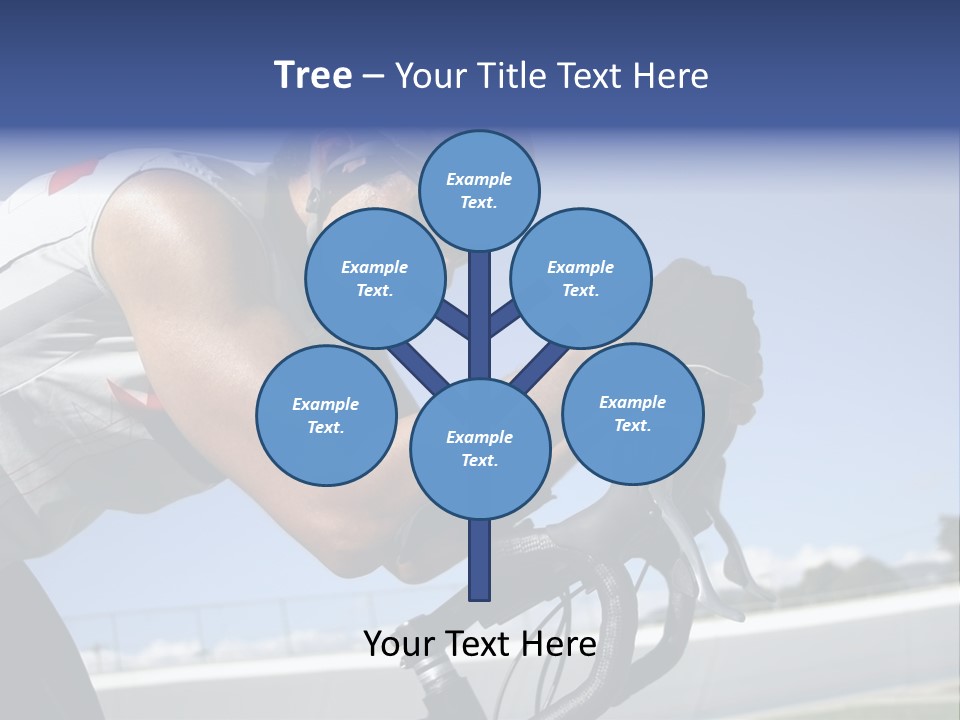 Cyclist On Velodrome PowerPoint Template