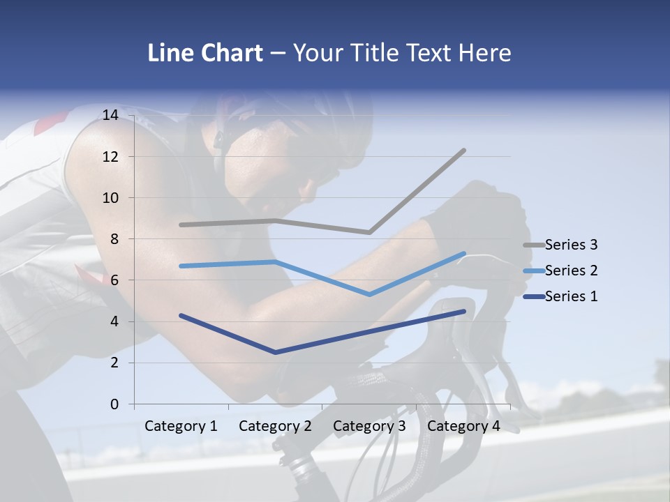 Cyclist On Velodrome PowerPoint Template