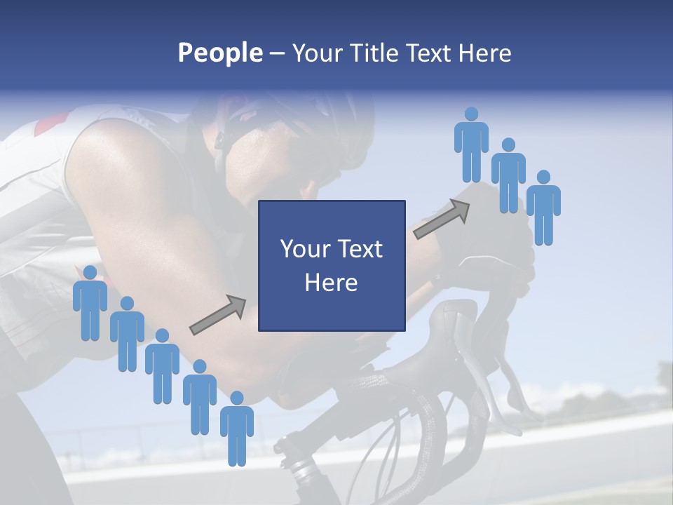 Cyclist On Velodrome PowerPoint Template