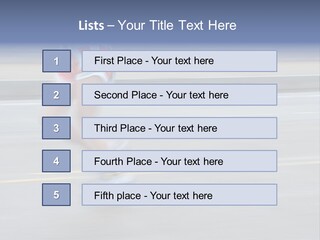 A Woman Running On A Road With A Blurry Background PowerPoint Template