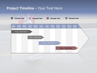 A Woman Running On A Road With A Blurry Background PowerPoint Template