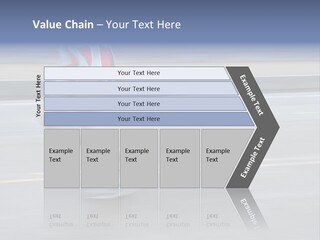 A Woman Running On A Road With A Blurry Background PowerPoint Template