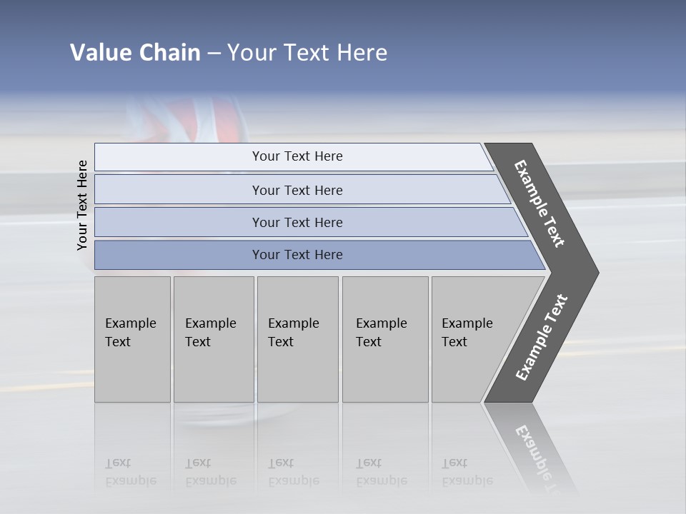 A Woman Running On A Road With A Blurry Background PowerPoint Template