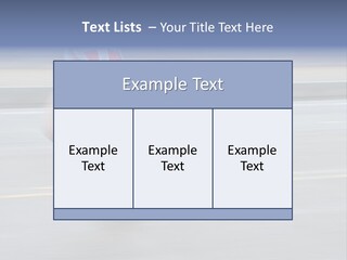 A Woman Running On A Road With A Blurry Background PowerPoint Template