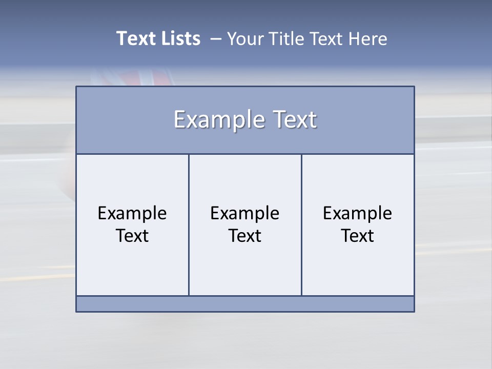 A Woman Running On A Road With A Blurry Background PowerPoint Template