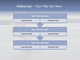 A Woman Running On A Road With A Blurry Background PowerPoint Template