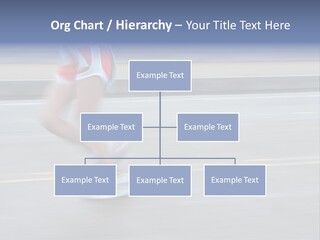 A Woman Running On A Road With A Blurry Background PowerPoint Template