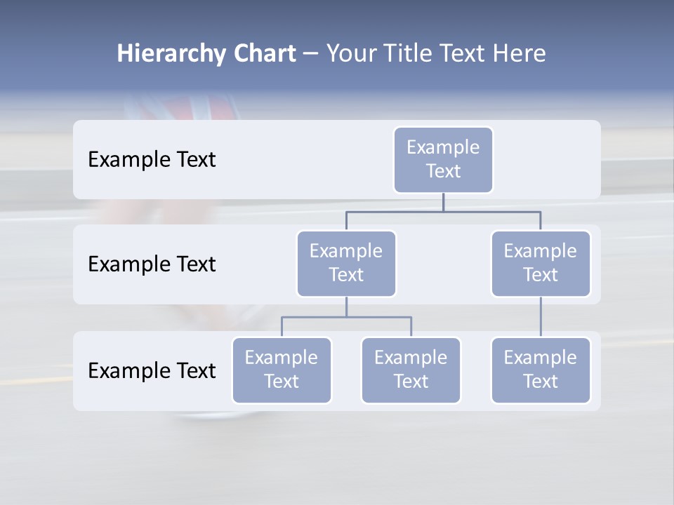 A Woman Running On A Road With A Blurry Background PowerPoint Template