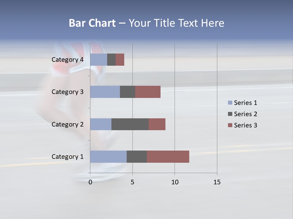 A Woman Running On A Road With A Blurry Background PowerPoint Template