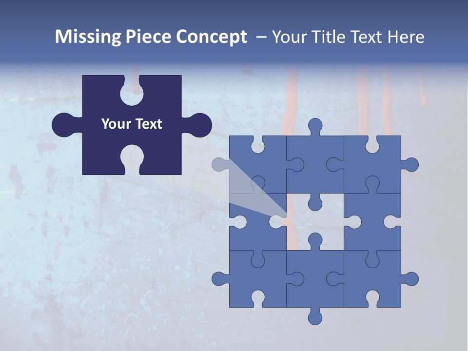 Blue Grunge Background With Dripping Blood PowerPoint Template