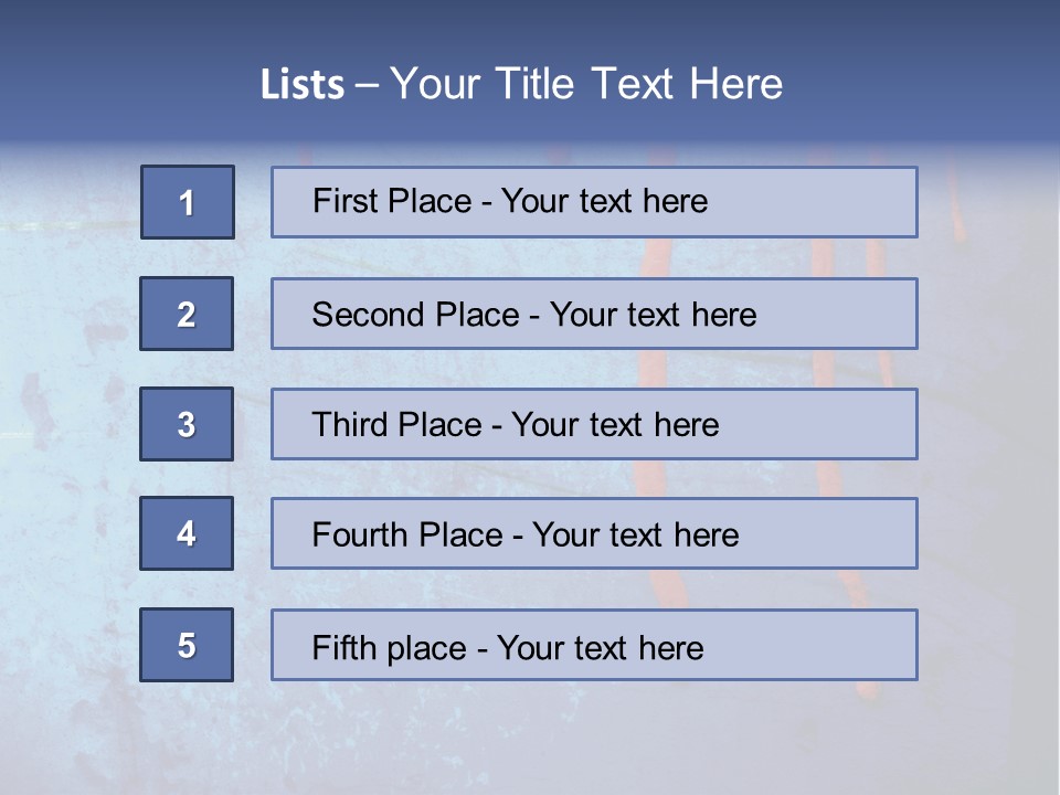 Blue Grunge Background With Dripping Blood PowerPoint Template