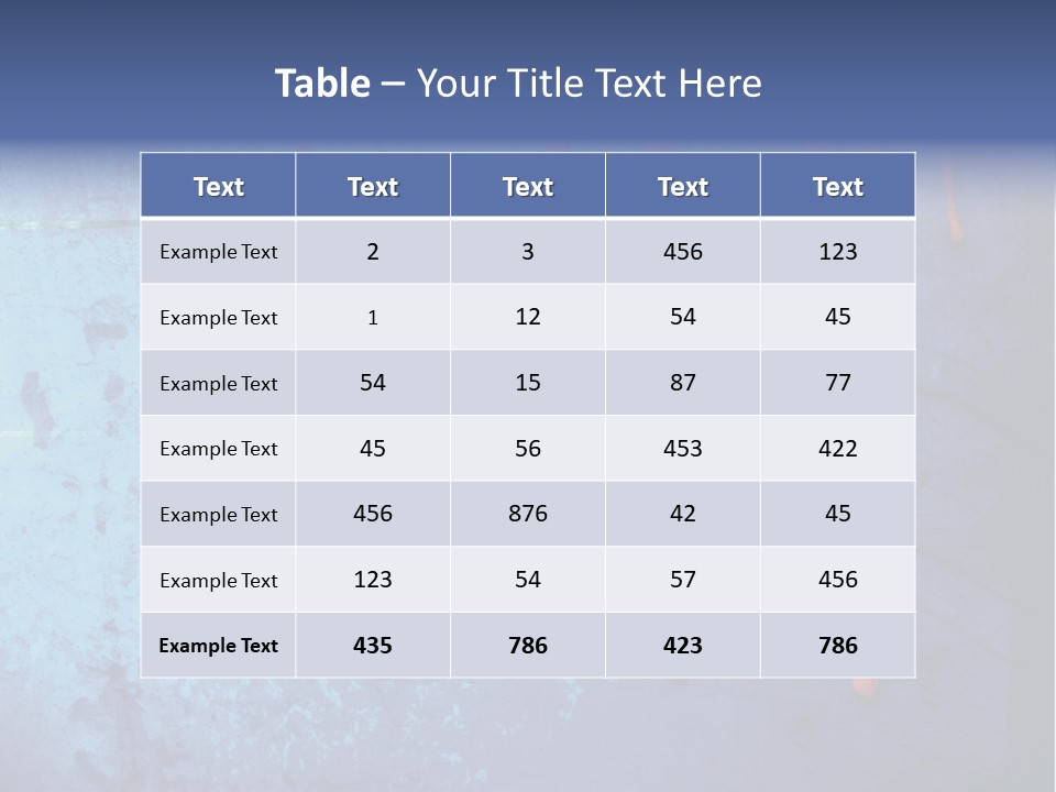 Blue Grunge Background With Dripping Blood PowerPoint Template