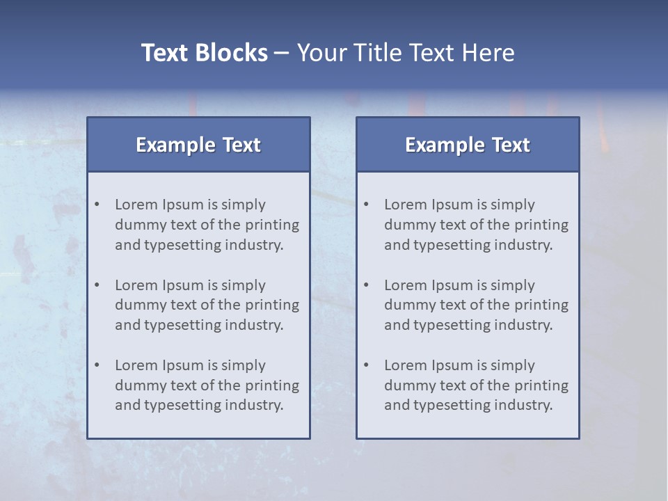 Blue Grunge Background With Dripping Blood PowerPoint Template