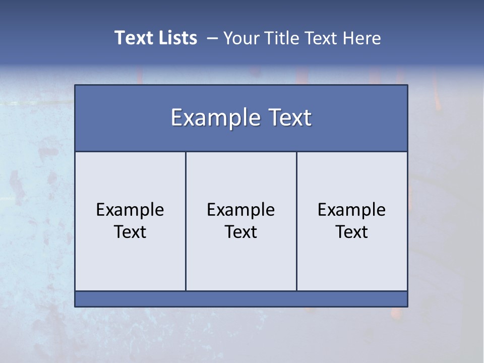 Blue Grunge Background With Dripping Blood PowerPoint Template