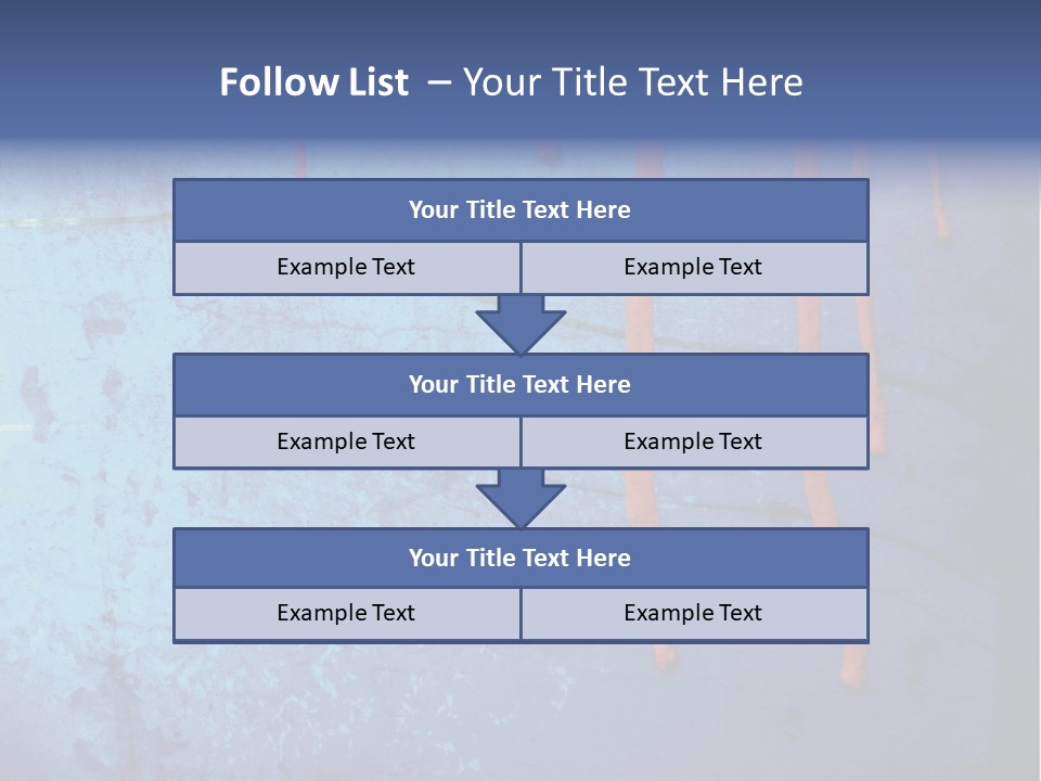 Blue Grunge Background With Dripping Blood PowerPoint Template