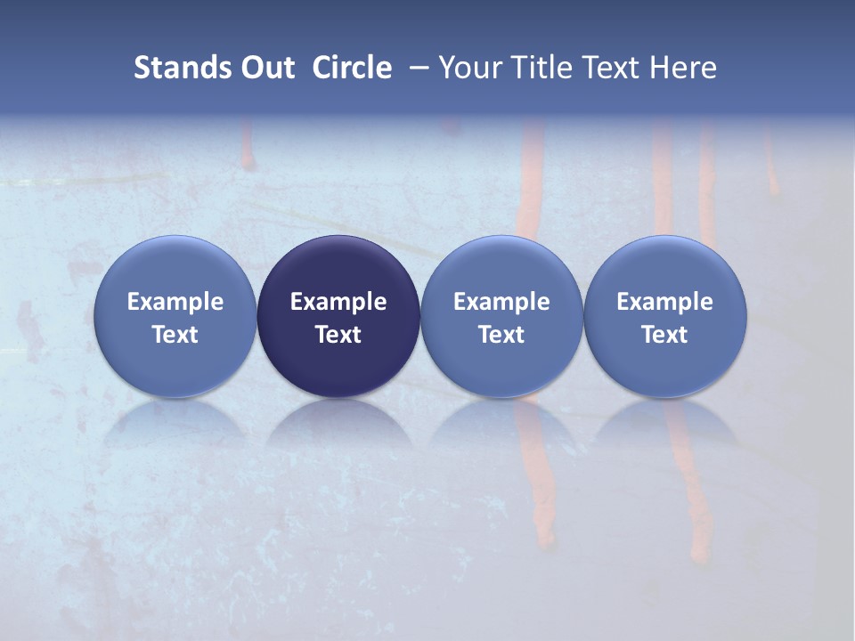 Blue Grunge Background With Dripping Blood PowerPoint Template