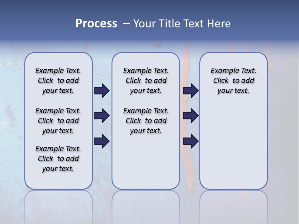 Blue Grunge Background With Dripping Blood PowerPoint Template