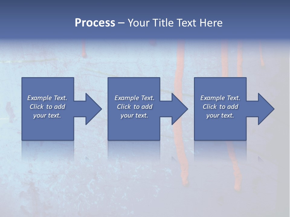 Blue Grunge Background With Dripping Blood PowerPoint Template