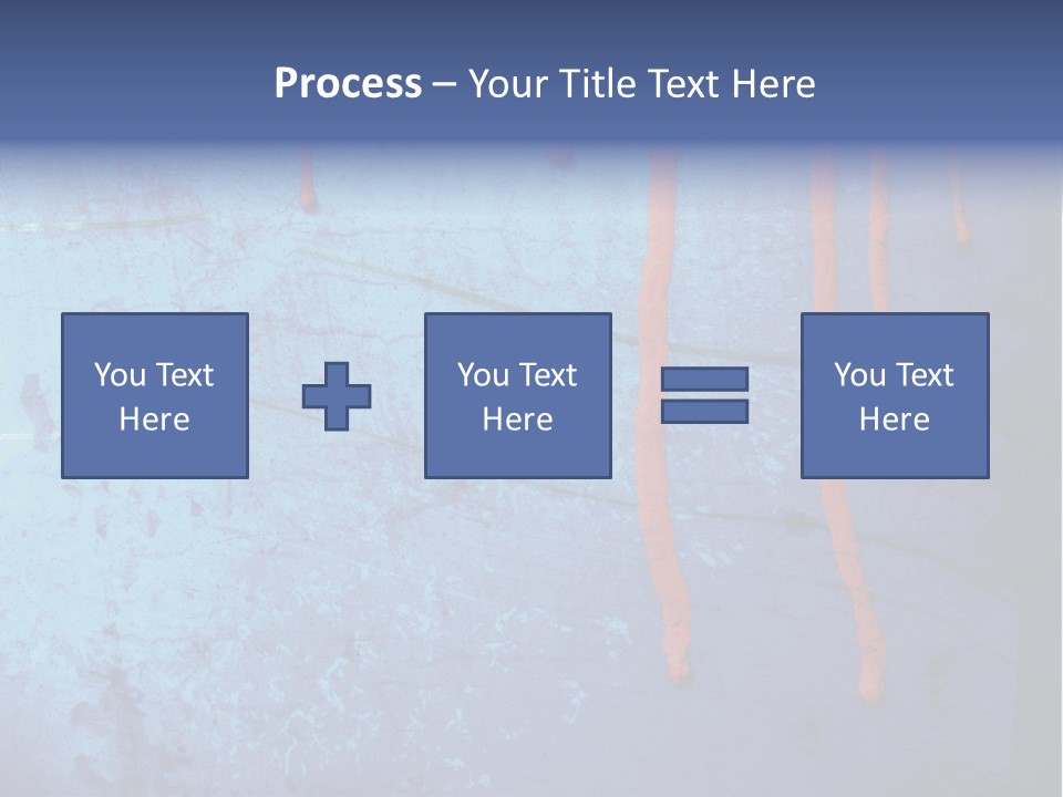 Blue Grunge Background With Dripping Blood PowerPoint Template